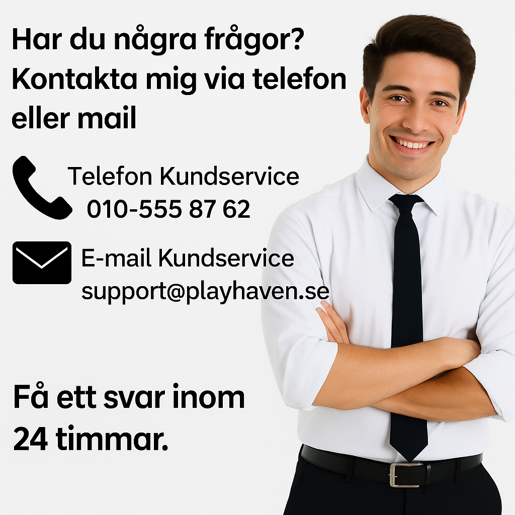 Reklambild för PlayHaven – leksaken som får barn att skapa och röra sig.